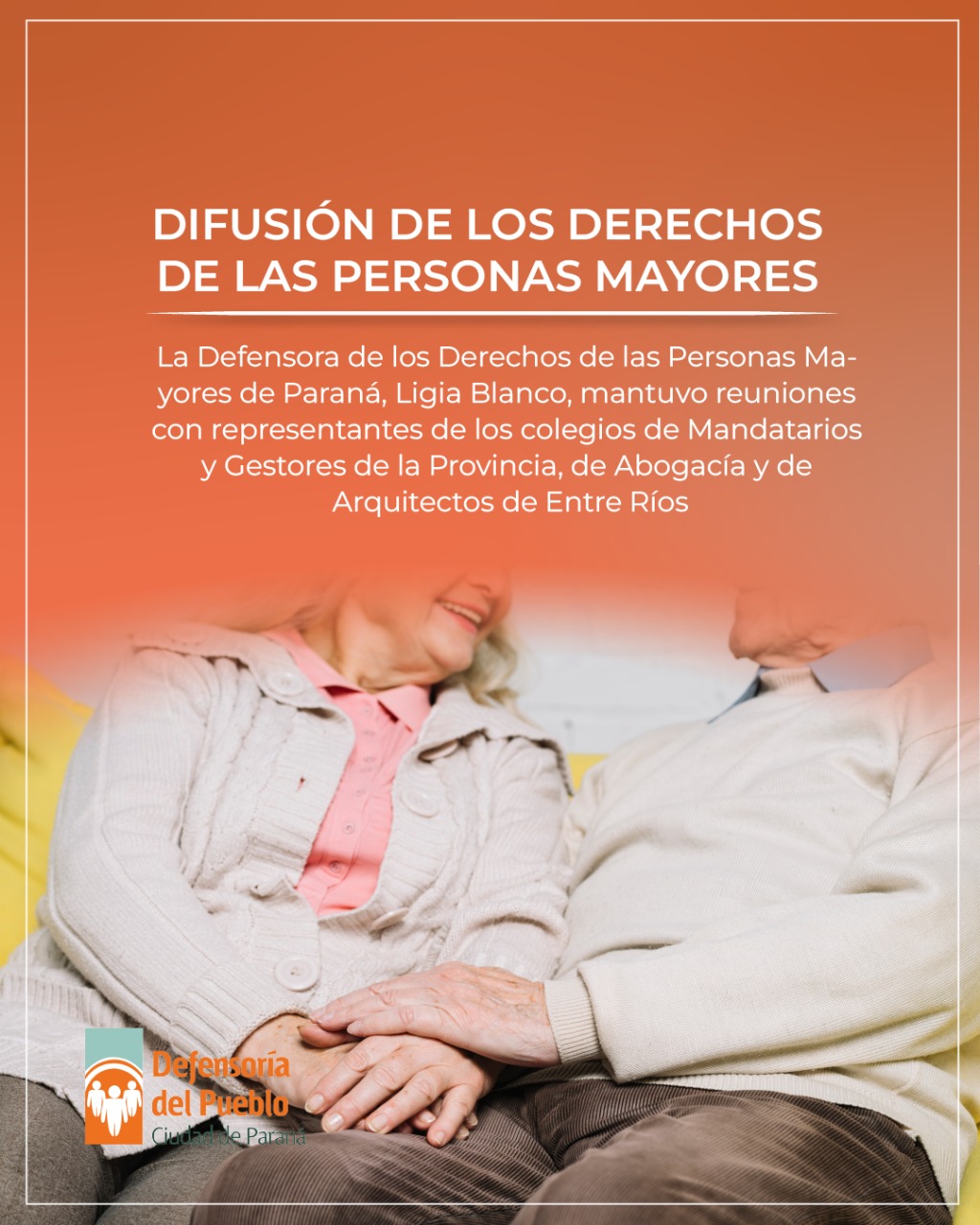 Continúa la difusión de los derechos de las personas mayores: se realizan encuentros con colegios de profesionales de la ciudad