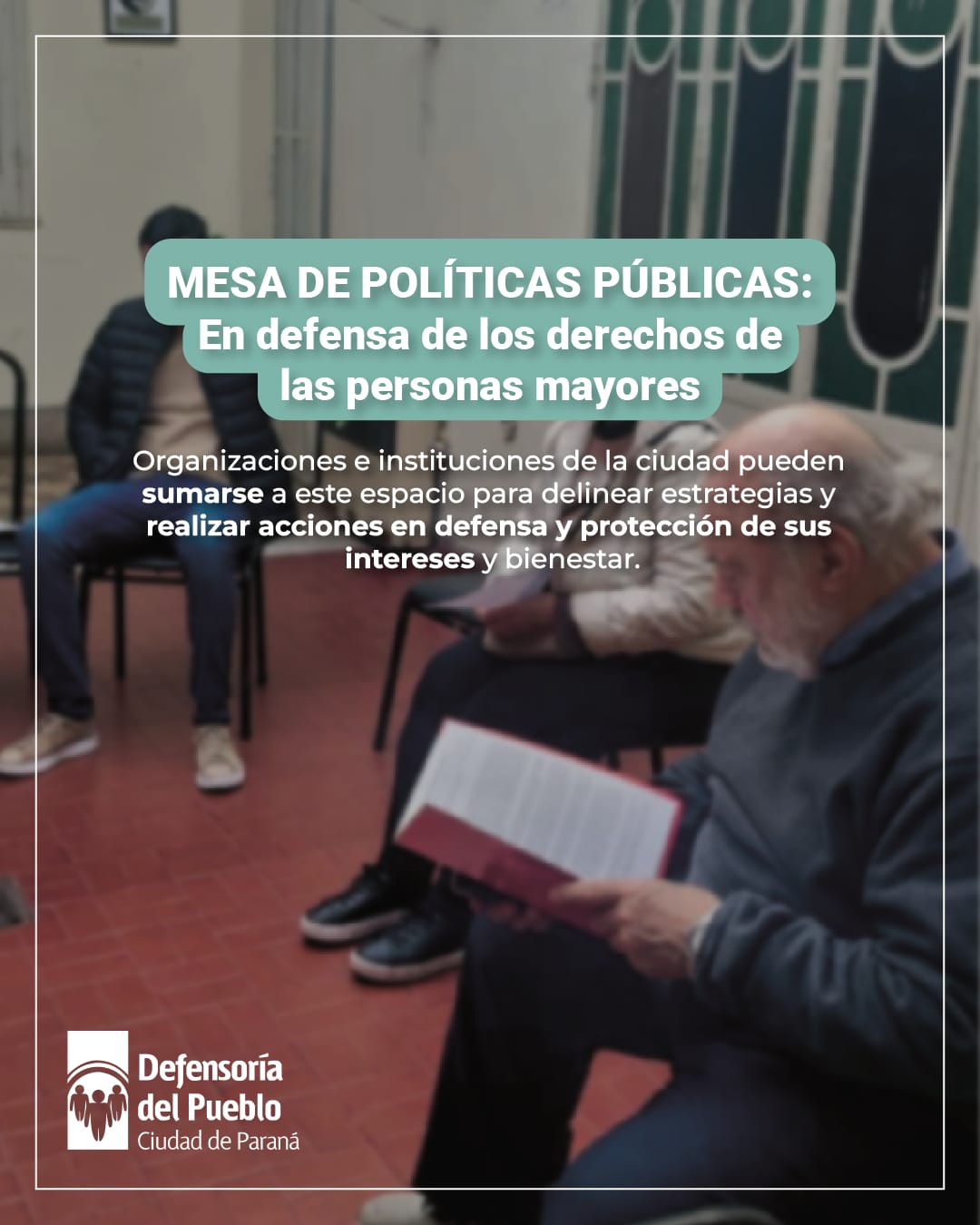 Organizaciones e instituciones de la ciudad pueden sumarse a delinear estrategias y acciones en defensa de los derechos de las personas mayores