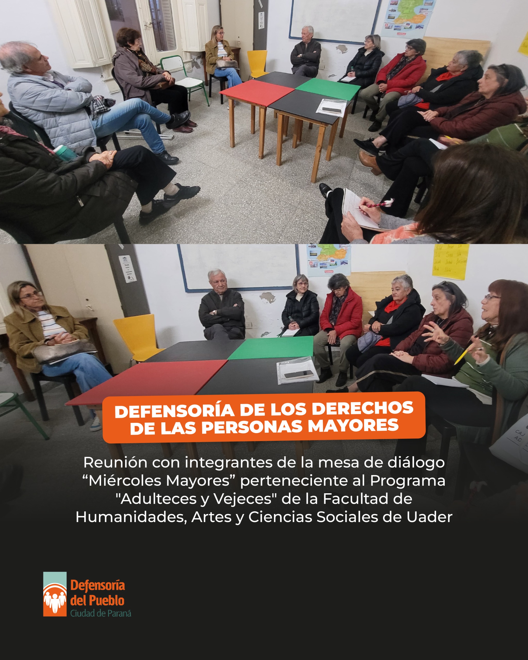 Reunión con integrantes de la mesa de diálogo “Miércoles Mayores” para conocer sus inquietudes y necesidades