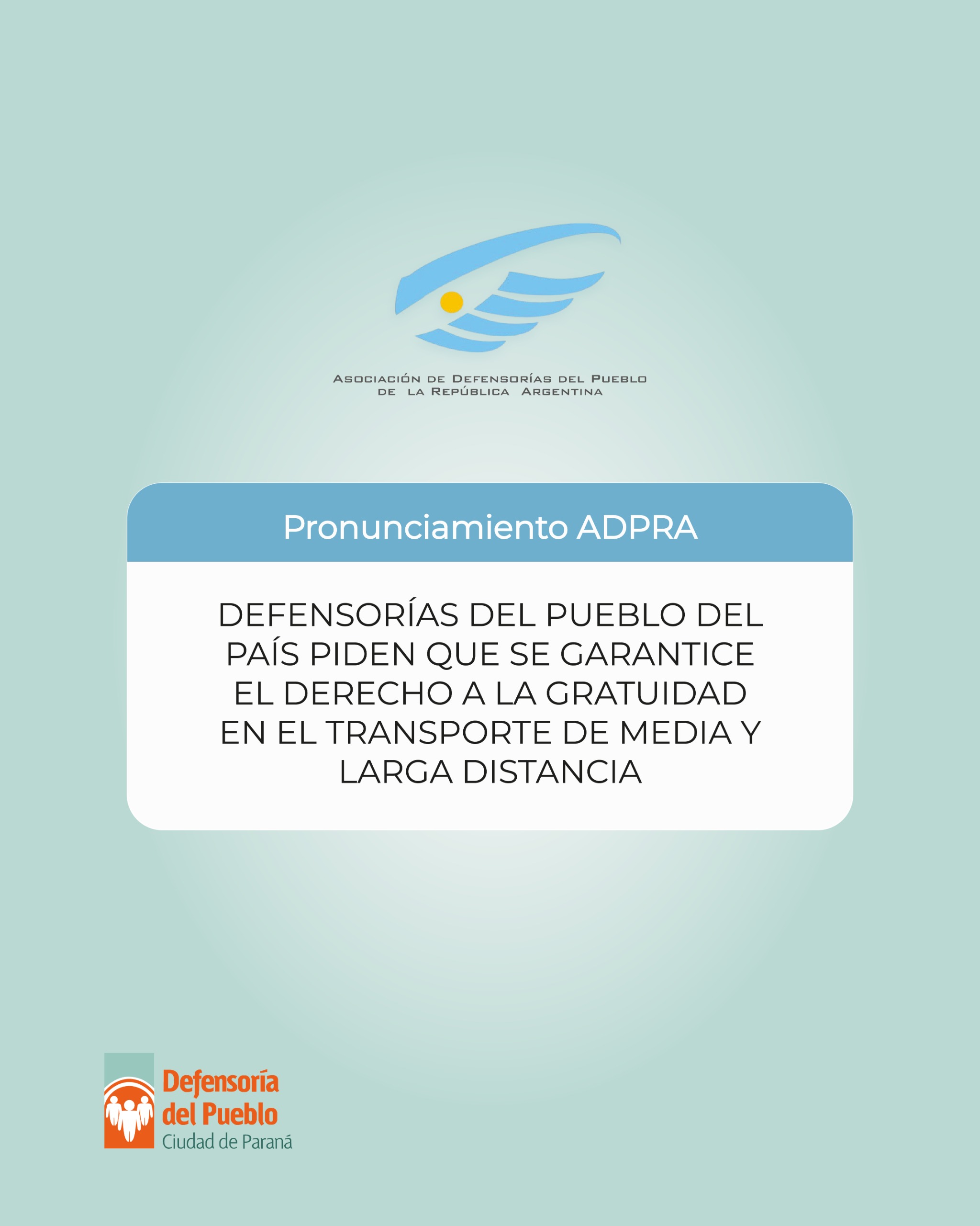 Preocupación de Adpra ante la quita de compensaciones económicas por los pasajes gratuitos otorgados por discapacidad y enfermedad