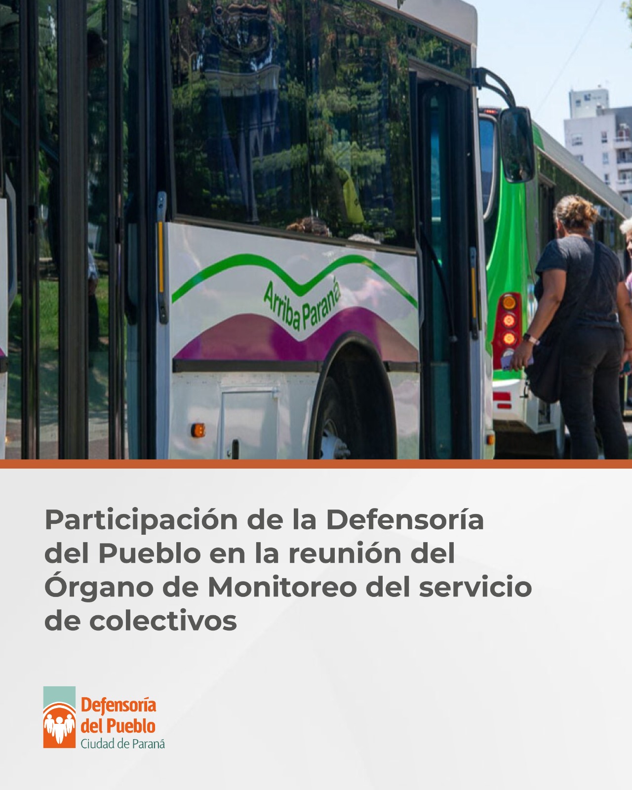Reunión en el Órgano de Monitoreo del servicio de colectivos