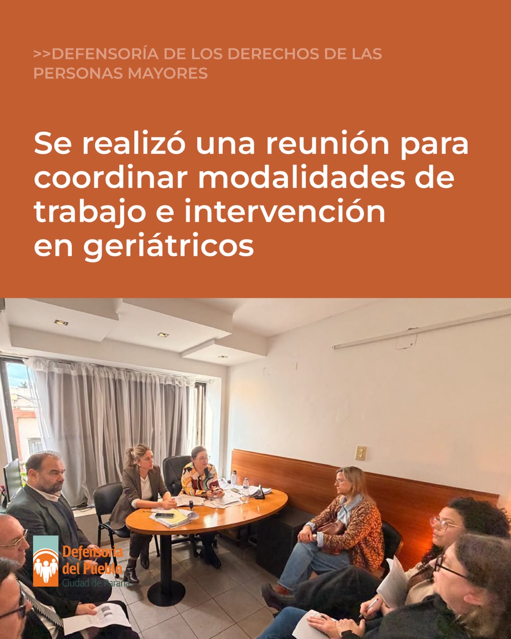 Modalidades de trabajo e intervención en geriátricos fue tema de una reunión