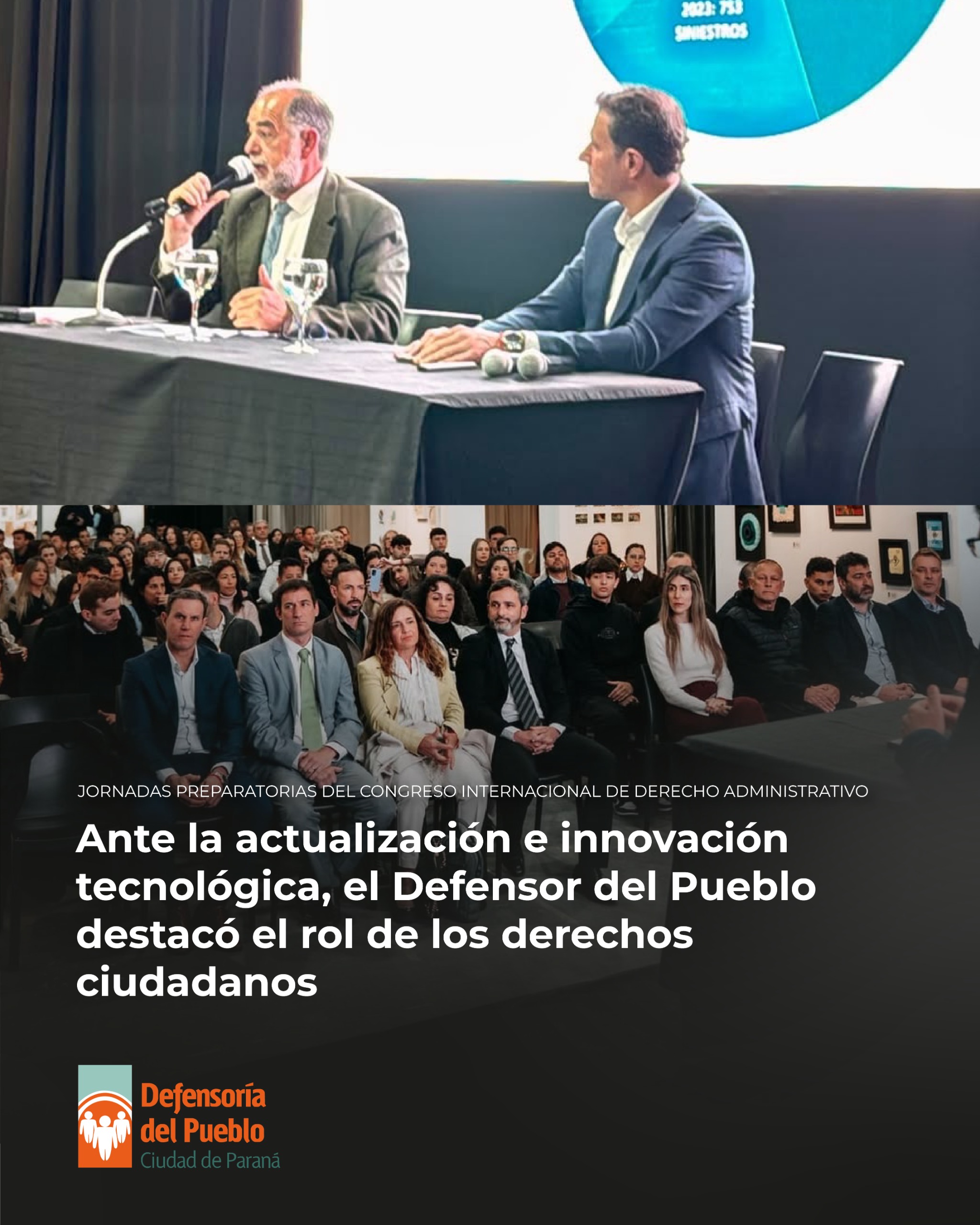 El Defensor del Pueblo participó de las jornadas preparatorias del Congreso Internacional de Derecho Administrativo